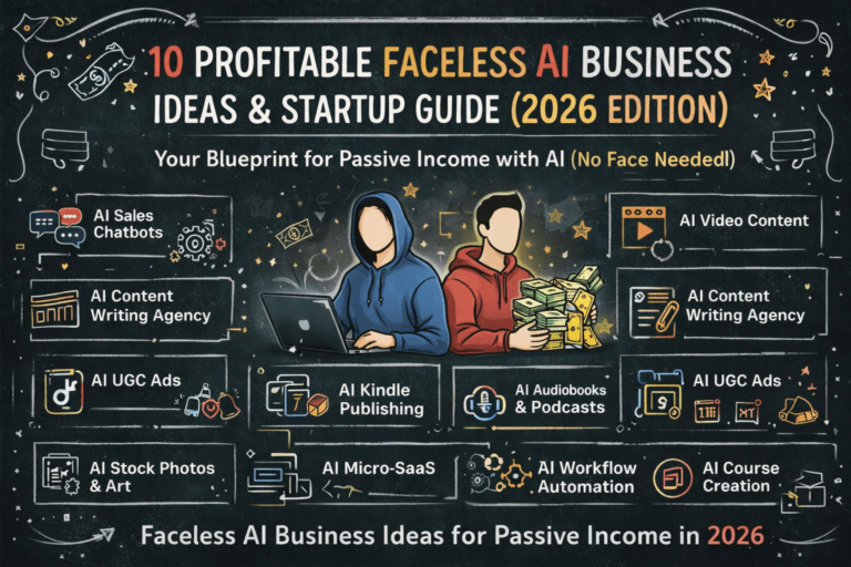 faceless AI business ideas to build profitable income streams in 2026