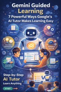 Gemini Guided Learning AI tutor showing step-by-step learning experience powered by Google Gemini