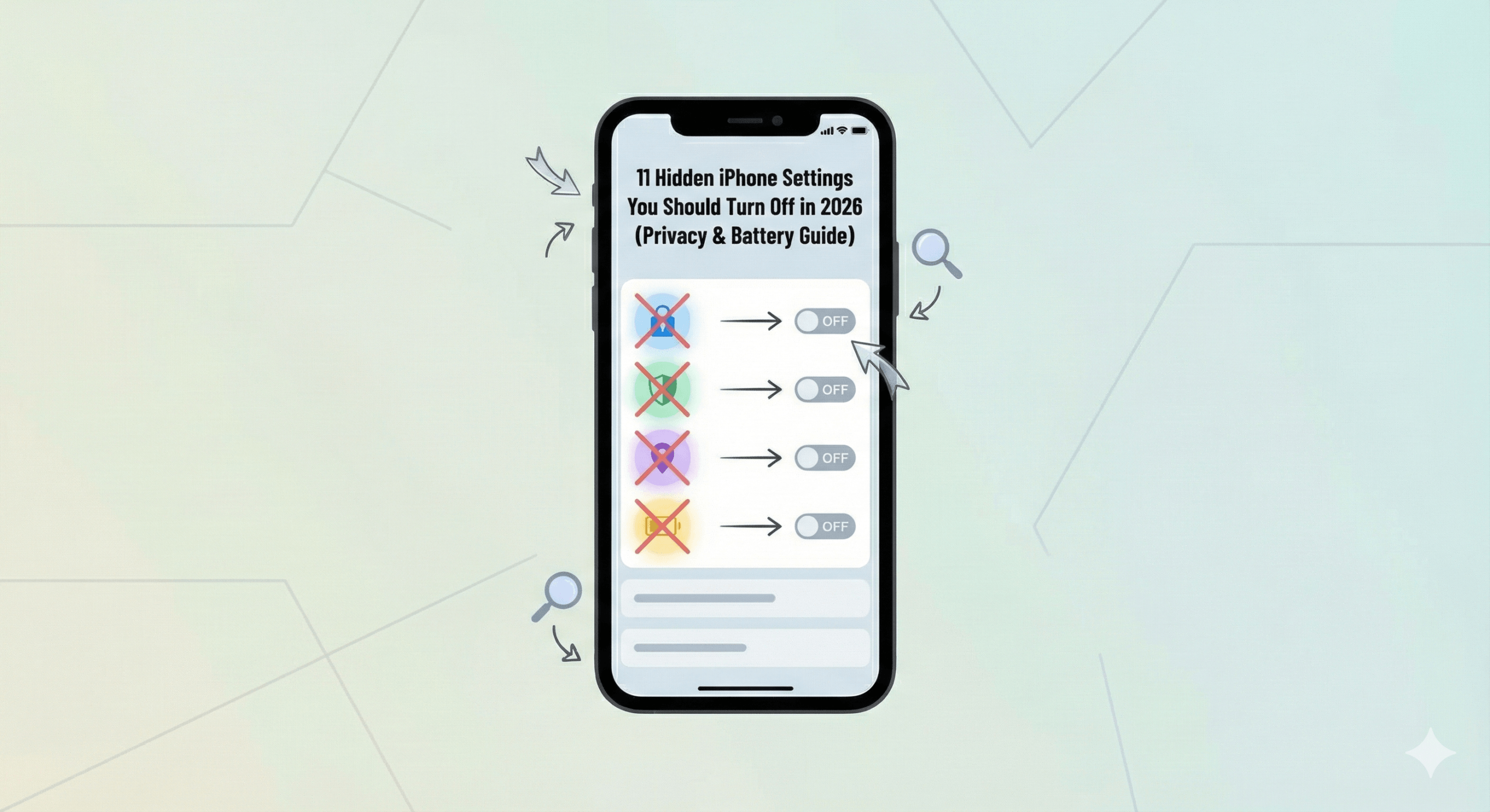 hidden iphone settings
