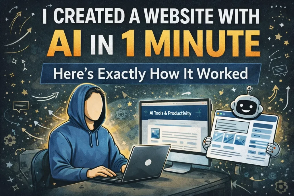 How to create a website in 1 minute with AI using an AI website builder