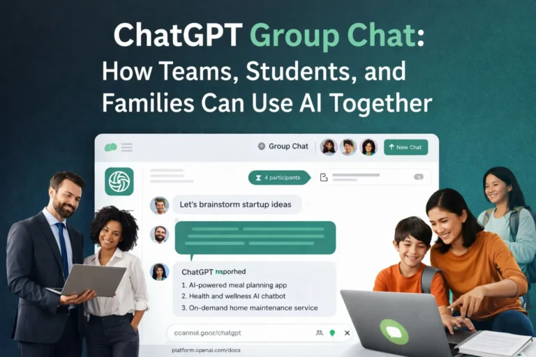 ChatGPT Group Chat allowing teams students and families to collaborate with AI
