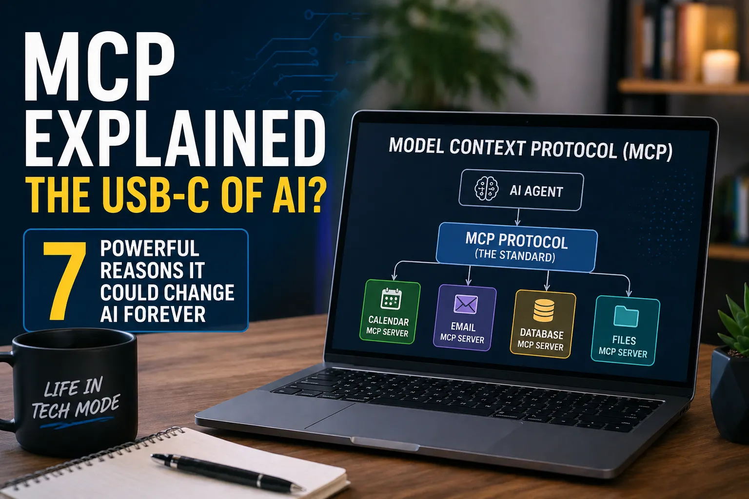 Model Context Protocol explained as the USB-C standard for AI agents connecting to multiple MCP servers